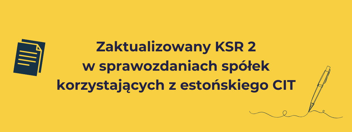 Zaktualizowany KSR 2 a estoński CIT